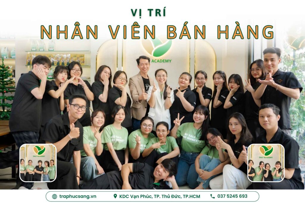 THÔNG BÁO TUYỂN DỤNG NHÂN VIÊN BÁN HÀNG