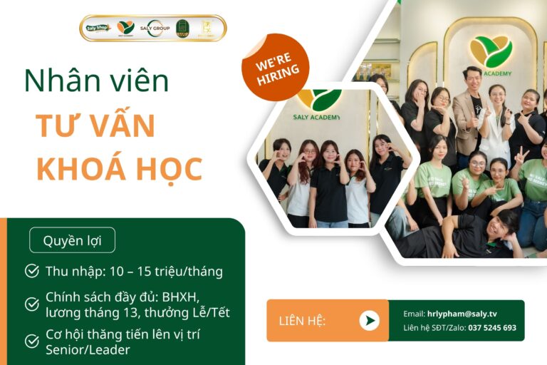 TH&Ocirc;NG B&Aacute;O TUYỂN DỤNG NH&Acirc;N VI&Ecirc;N TƯ VẤN KH&Oacute;A HỌC - KHỐI TELESALES