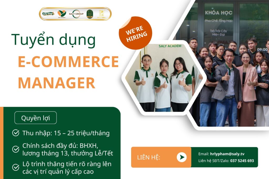 TUYỂN DỤNG E-COMMERCE MANAGER