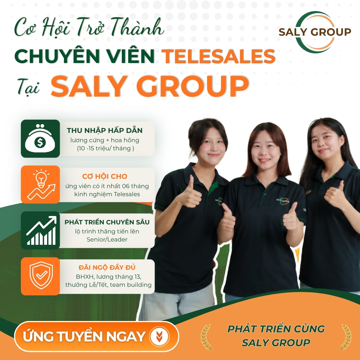 NHÂN VIÊN TƯ VẤN KHÓA HỌC – TELESALES