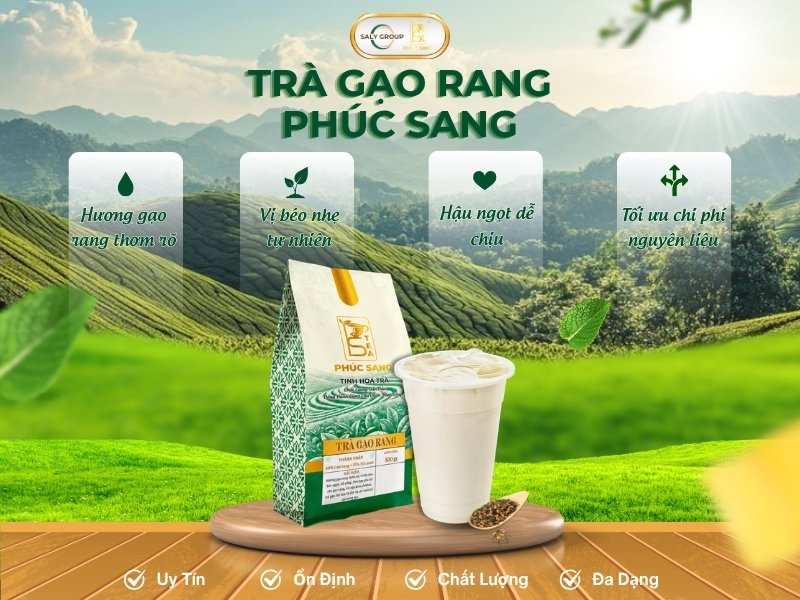 Điểm nổi bật của Trà Gạo Rang Phúc Sang